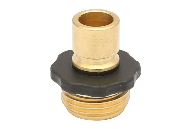 پیتل Male Garden Hose Quick Connect Fitting with Rubber