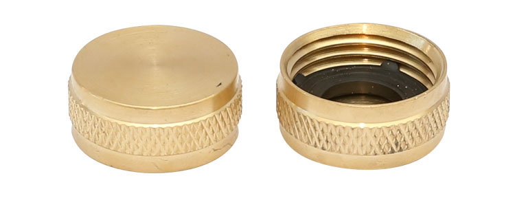 3/4 in. پیتل Threaded Female garden Hose End Caps