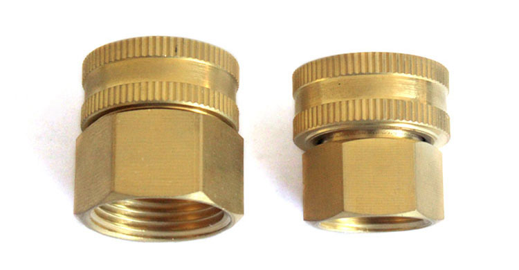 Dual Female پیتل Swivel Hose Connector